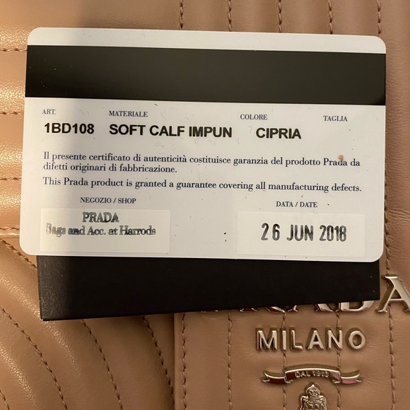 PRADA MEDIUM DIAGRAMME - Picture 8 of 8